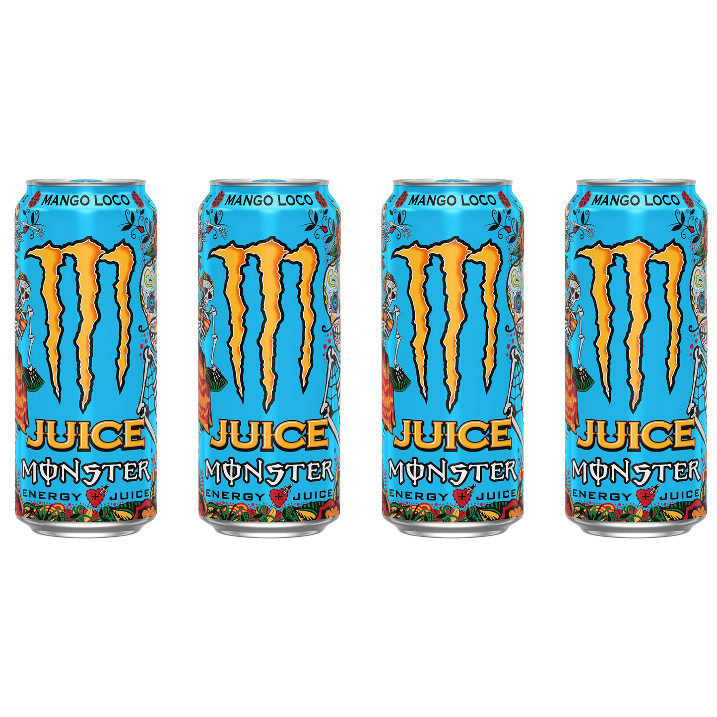 Juice Monster – Mango Loco – 16 fl oz – 4-Pack Bundle