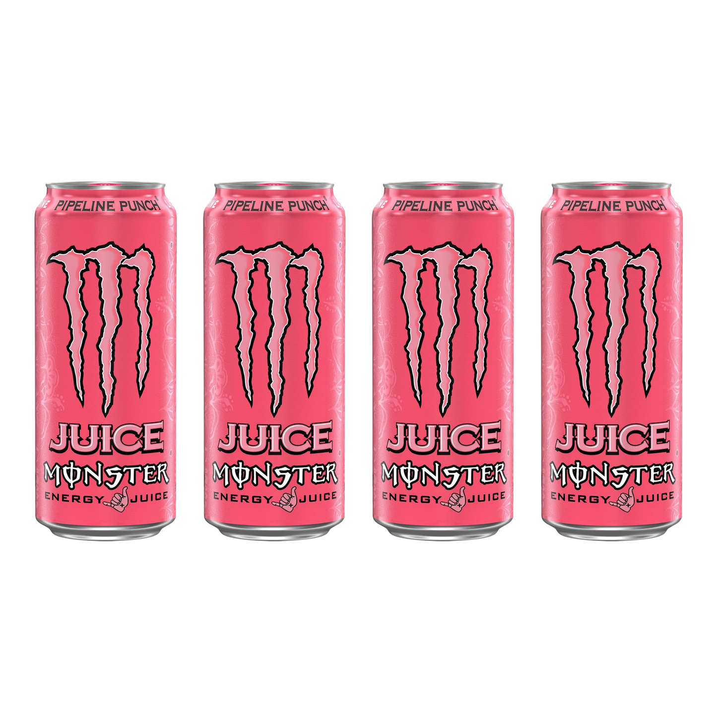 Juice Monster – Pipeline Punch – 16 fl oz – 4-Pack Bundle