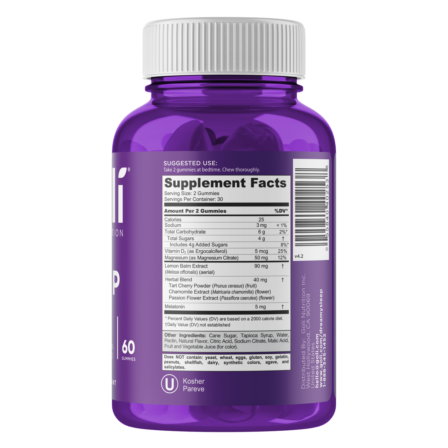 Goli Nutrition – Sleep Gummies – 5mg Melatonin – 60ct