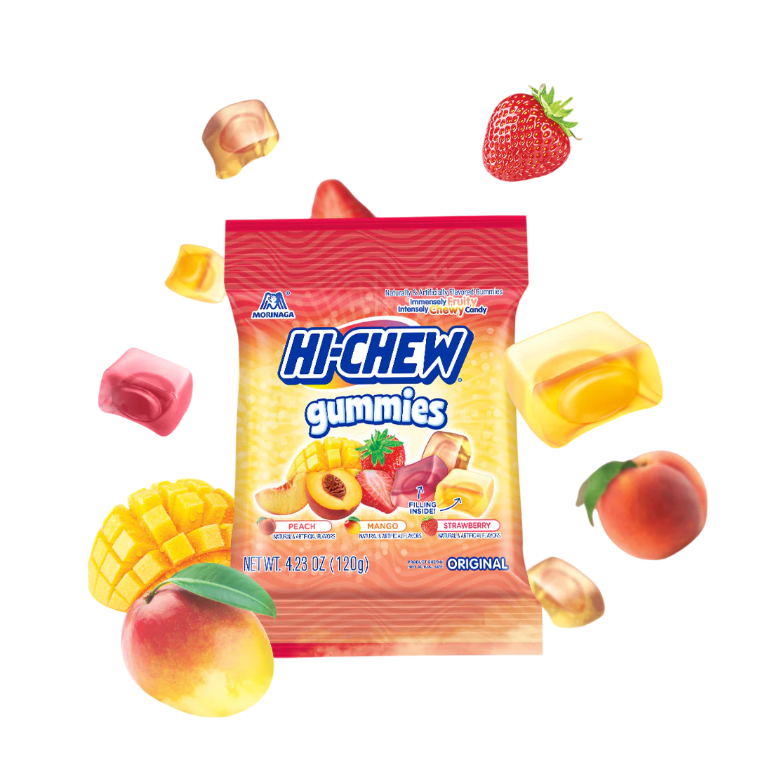 Hi-Chew – Original Gummies – 4oz Pouch – 4-Pack Bundle