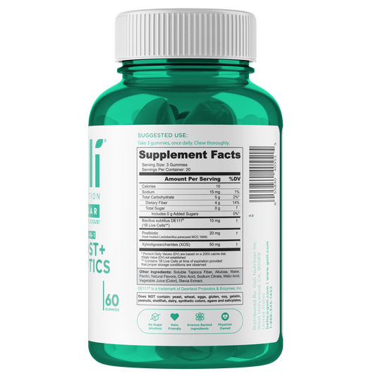 Goli Nutrition – Zero Sugar Probiotic Gummies – Pre + Post + Probiotic