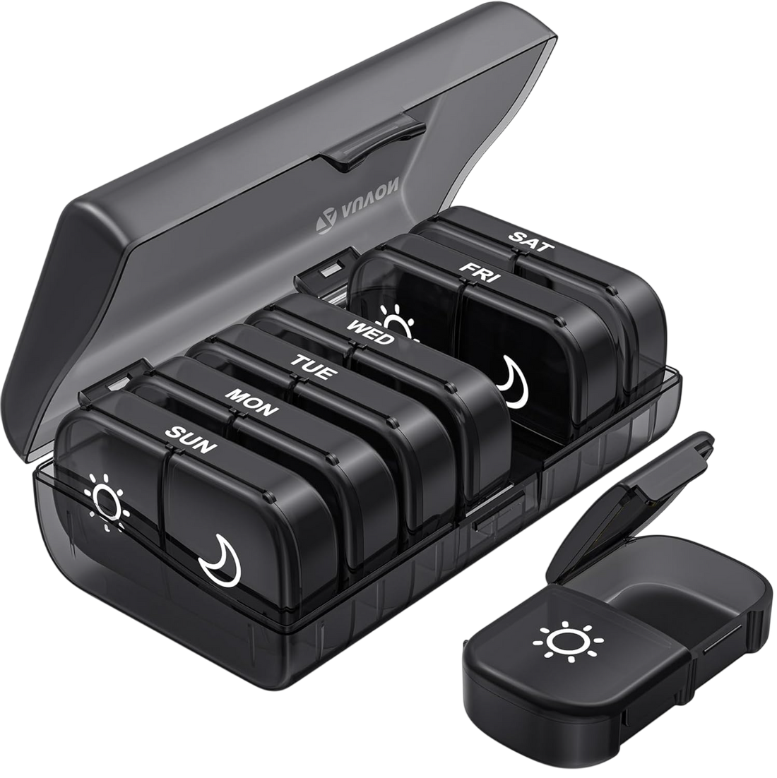 Stay Aligned: AUVON XL 7-Day Pill Organizer for Simple, Secure Wellness