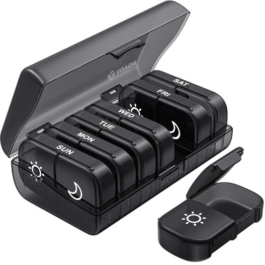 Stay Aligned: AUVON XL 7-Day Pill Organizer for Simple, Secure Wellness