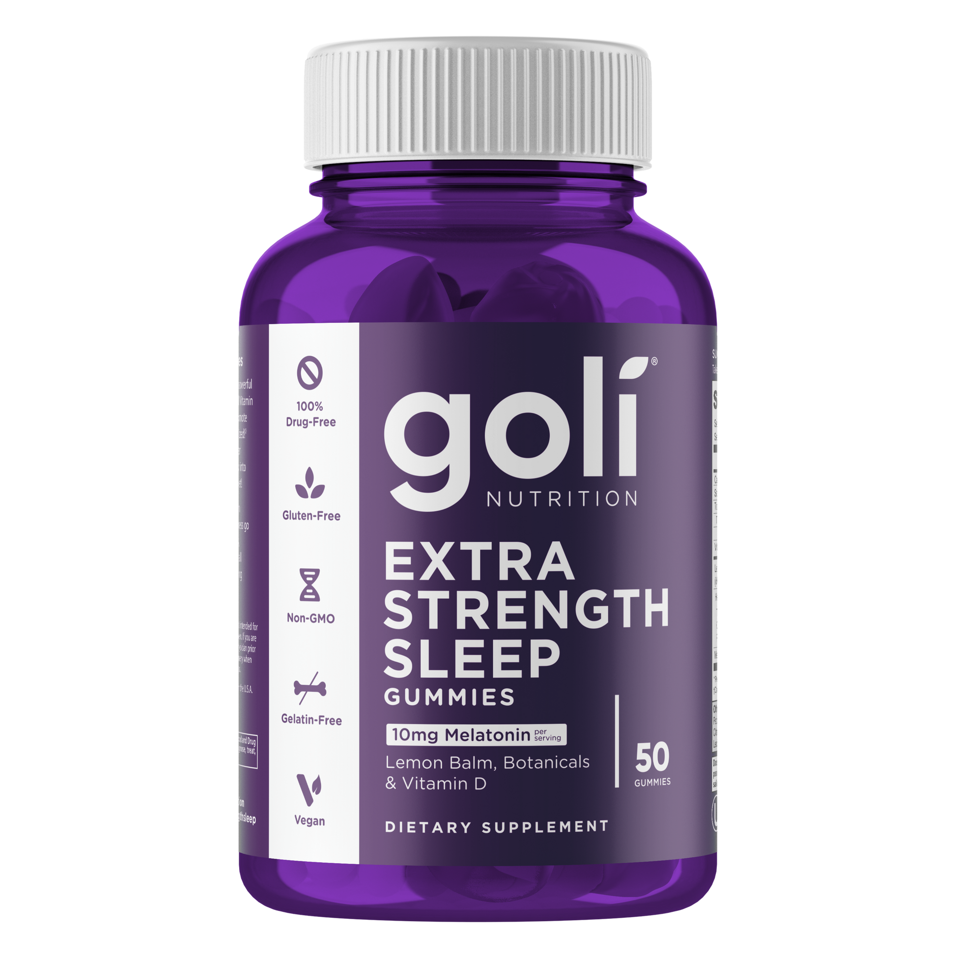Goli Nutrition – Sleep Gummies – Extra Strength – 10mg Melatonin – 60ct