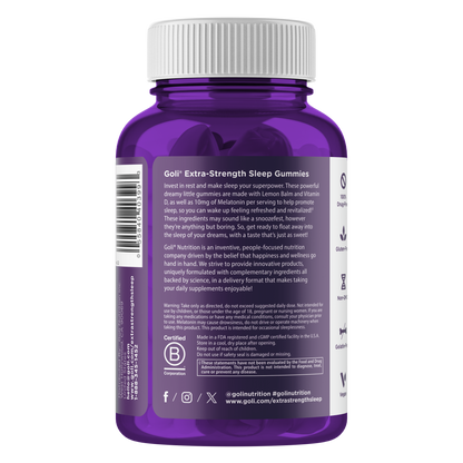 Goli Nutrition – Sleep Gummies – Extra Strength
