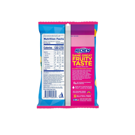 Hi-Chew – Reduced Sugar – Mango & Strawberry – 4oz Pouch – 4-Pack Bundle