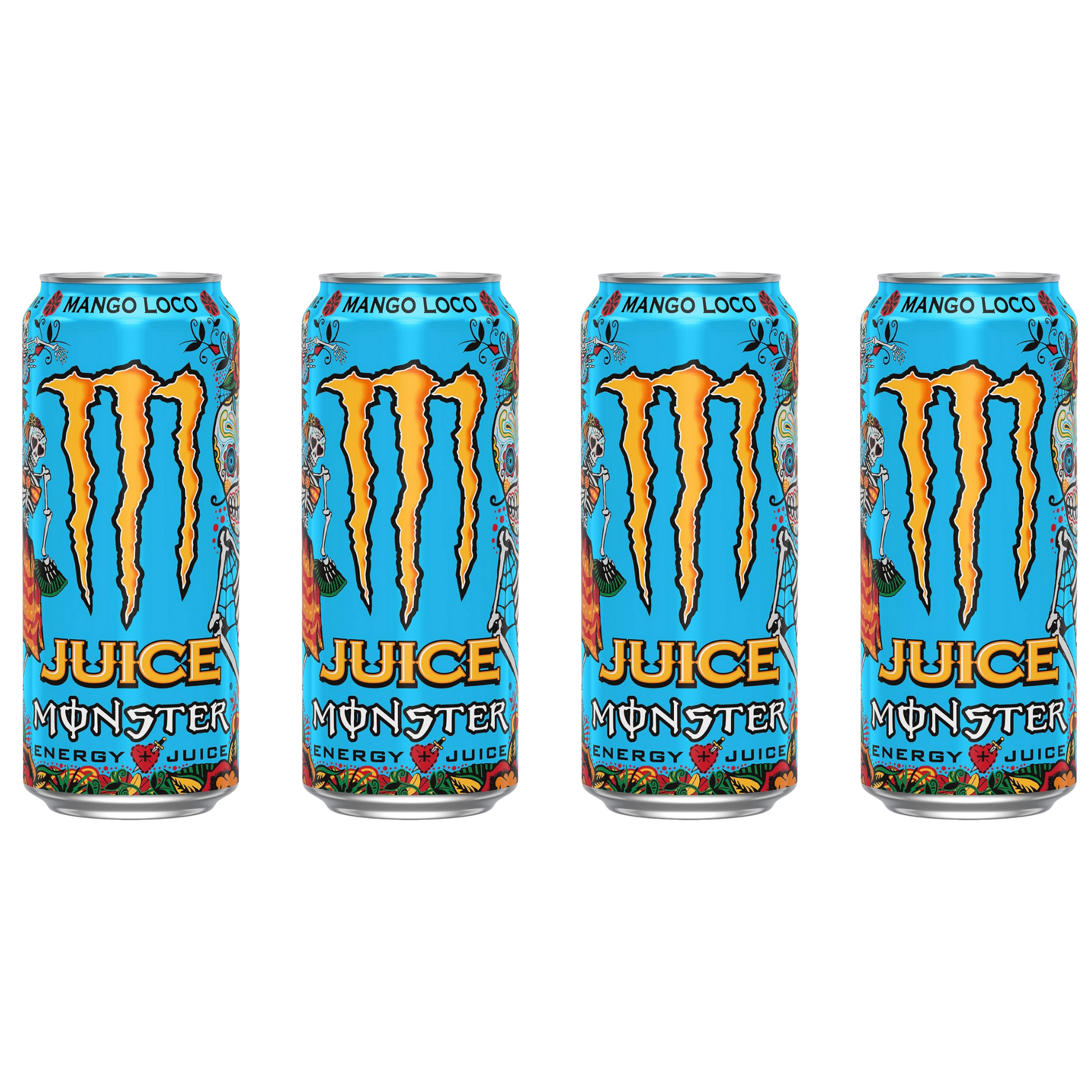 Juice Monster – Mango Loco – 16 fl oz – 4-Pack Bundle