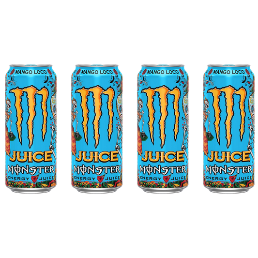Juice Monster – Mango Loco – 16 fl oz – 4-Pack Bundle