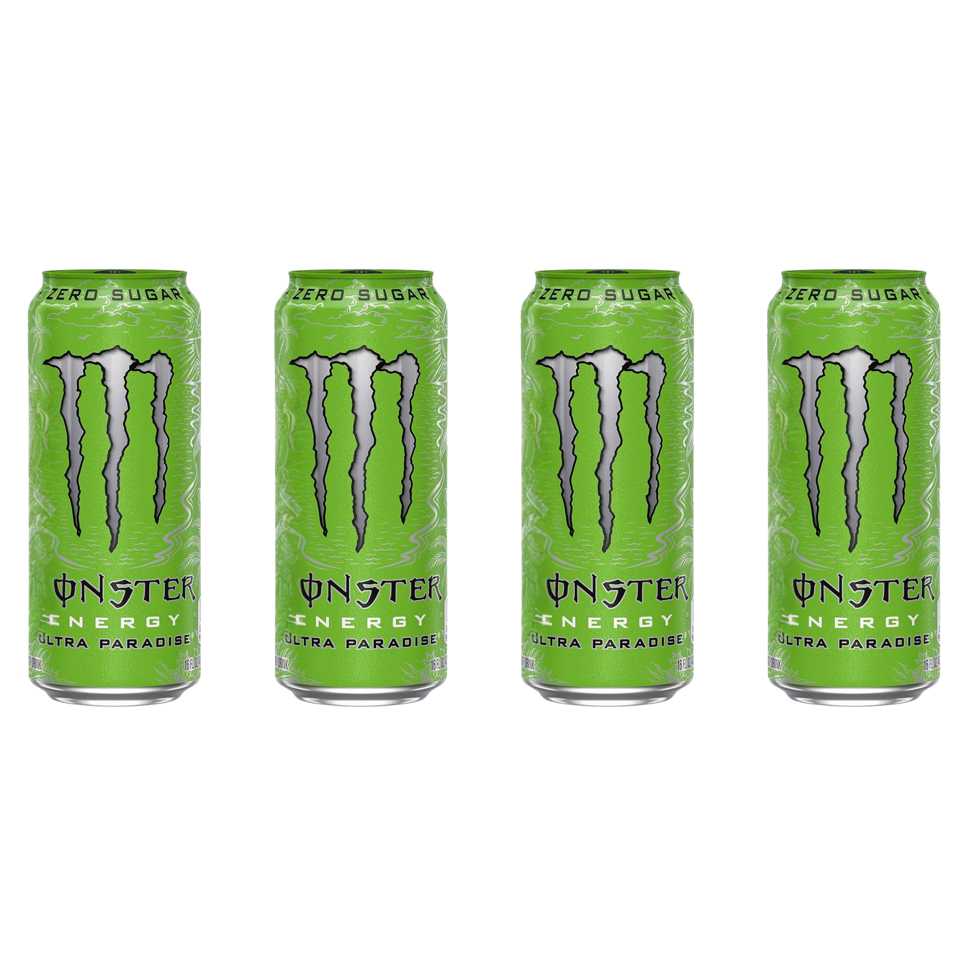 Monster Energy – Ultra Paradise – 16 fl oz – 4-Pack Bundle