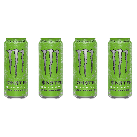 Monster Energy – Ultra Paradise – 16 fl oz – 4-Pack Bundle