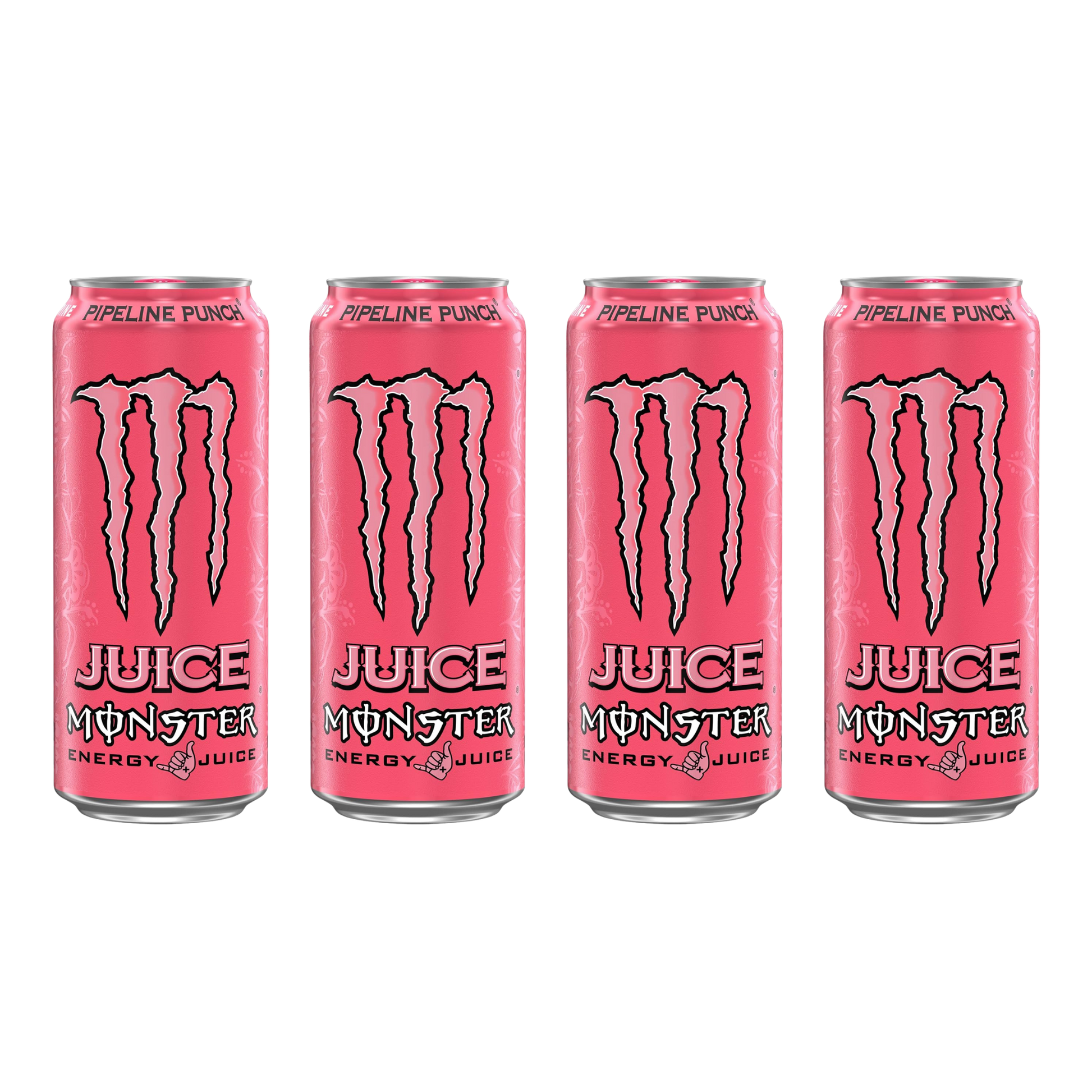 Juice Monster – Pipeline Punch – 16 fl oz – 4-Pack Bundle