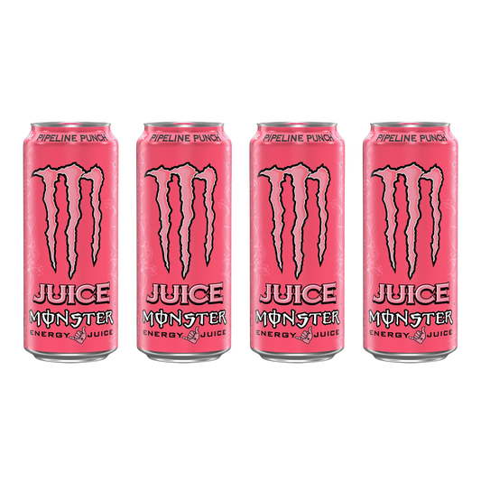 Juice Monster – Pipeline Punch – 16 fl oz – 4-Pack Bundle