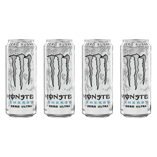 Monster Energy – Zero Ultra – 16 fl oz – 4-Pack Bundle