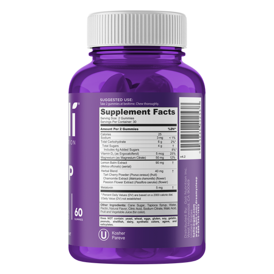 Goli Nutrition – Sleep Gummies – 5mg Melatonin – 60ct
