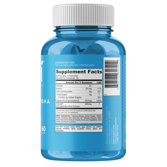 Goli Nutrition – Ashwagandha Gummies – with Vitamin D – 60ct