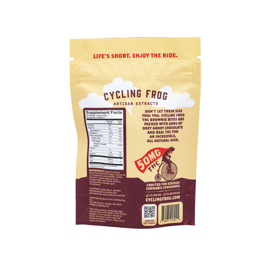 Cycling Frog – Brownie Bites – 50mg THC + 100 mg CBD – Edible – 2ct