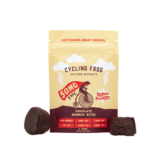 Cycling Frog – Brownie Bites – 50mg THC + 100 mg CBD – Edible – 2ct