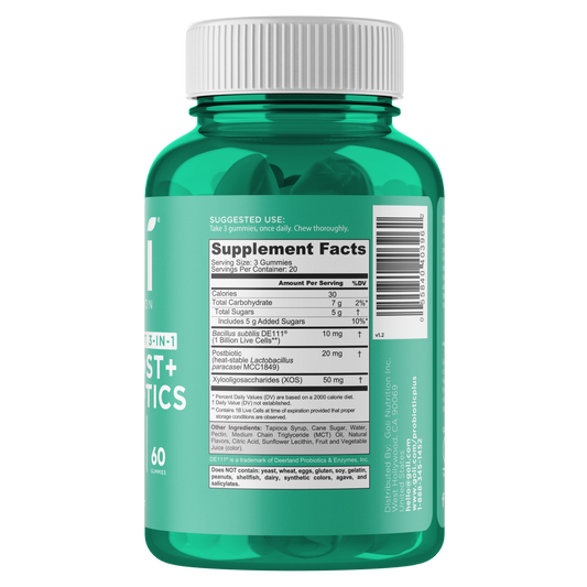 Goli Nutrition – Probiotic Gummies – Pre + Post + Probiotic – 60ct