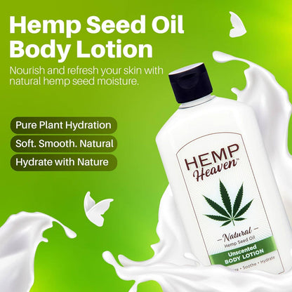 Hemp Heaven - 12oz Hemp Seed Oil Body Lotion - Sweet Pineapple & Mango