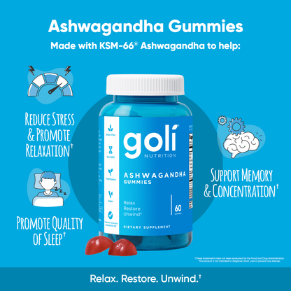 Goli Nutrition – Ashwagandha Gummies – with Vitamin D
