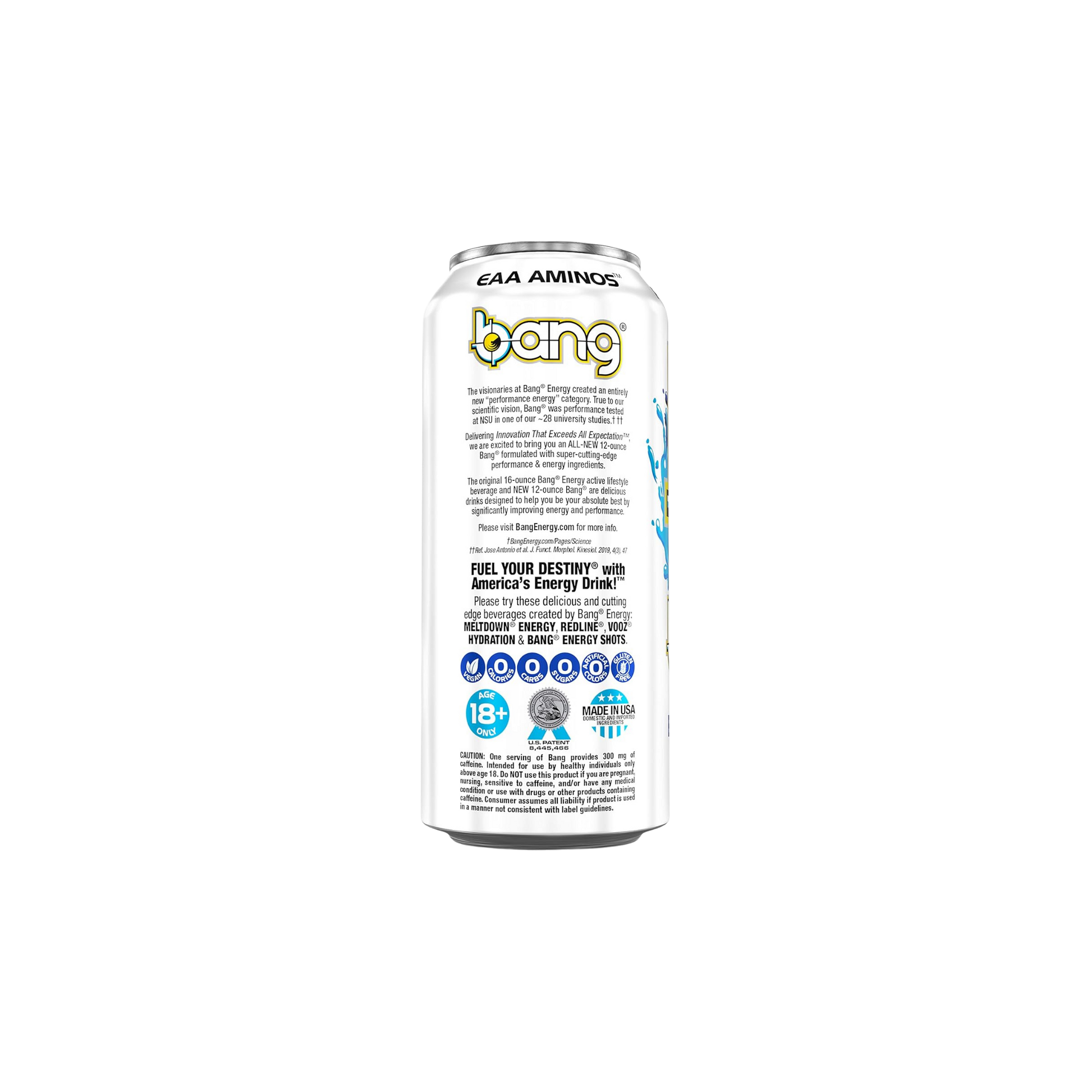 Bang Energy – Blue Razz – 16 fl oz – 4-Pack Bundle