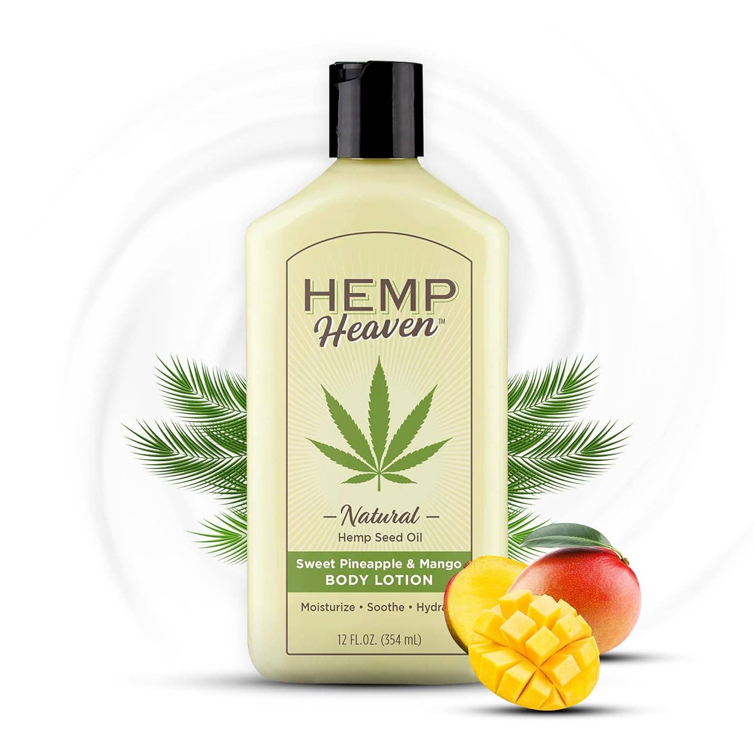 Hemp Heaven - 12oz Hemp Seed Oil Body Lotion - Sweet Pineapple & Mango