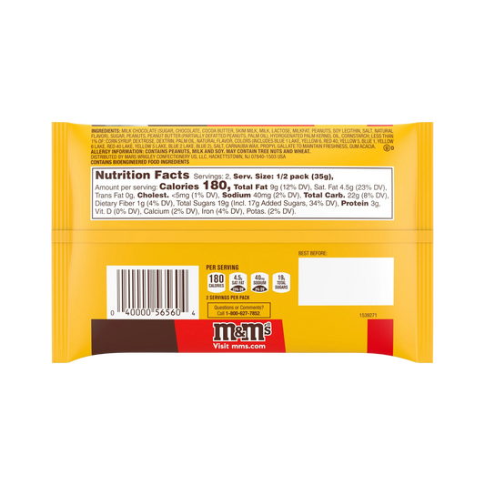M&M’s – Classic Mix – 2.5oz Share Size – 4-Pack Bundle