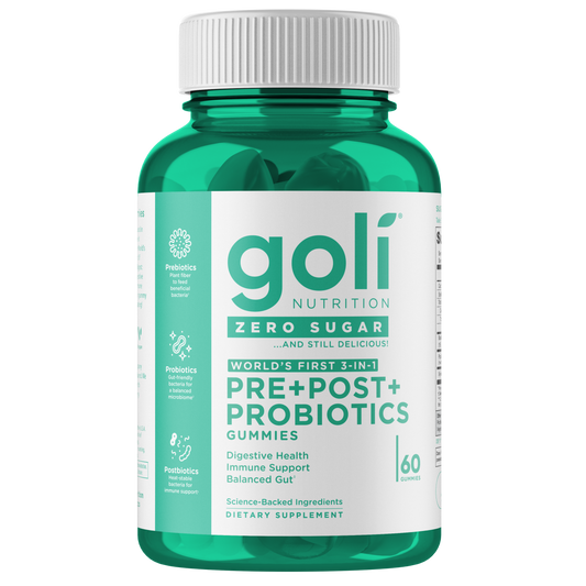 Goli Nutrition – Zero Sugar Probiotic Gummies – Pre + Post + Probiotic – 60ct