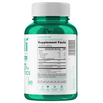 Goli Nutrition – Zero Sugar Probiotic Gummies – Pre + Post + Probiotic