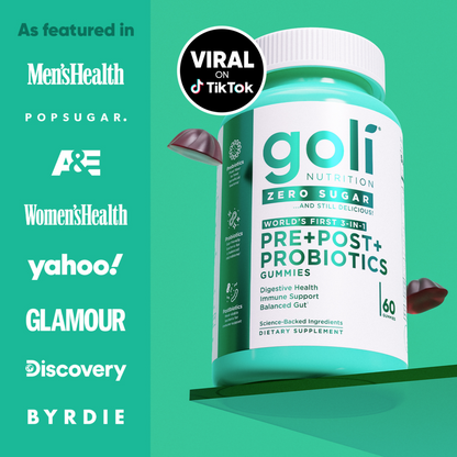 Goli Nutrition – Zero Sugar Probiotic Gummies – Pre + Post + Probiotic